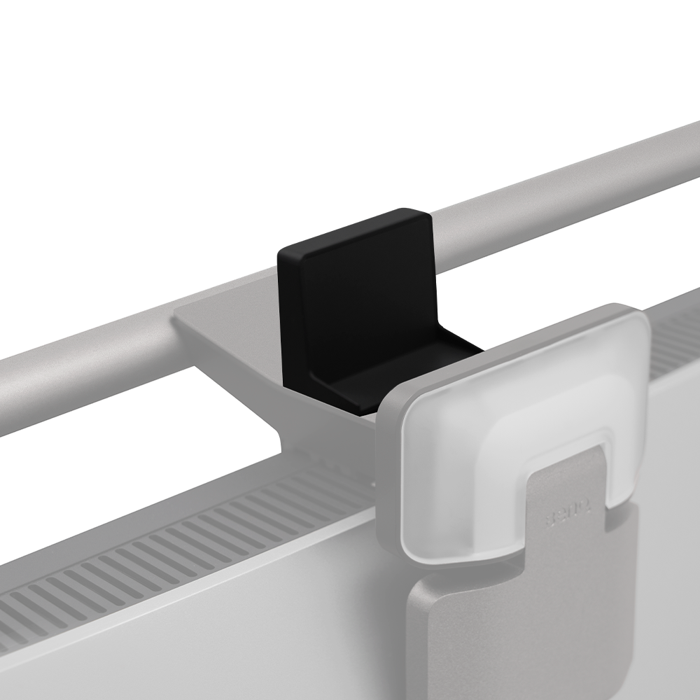 BenQScreenBarHalo2のウェブカメラアクセサリー装着イメージの公式画像