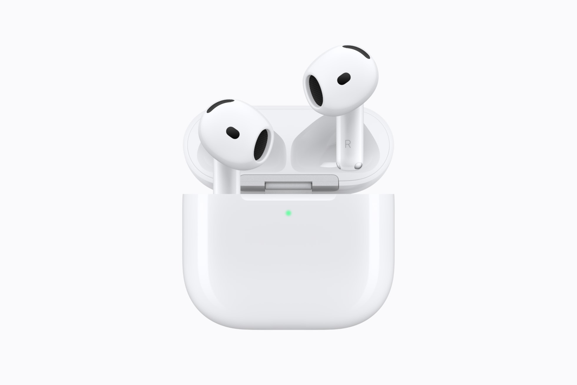 AirPods 5と充電ケースのApple公式製品写真